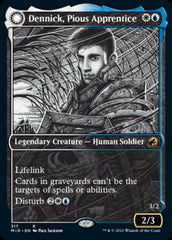 Dennick, Pious Apprentice // Dennick, Pious Apparition (Showcase Eternal Night) [Innistrad: Midnight Hunt] | Card Citadel