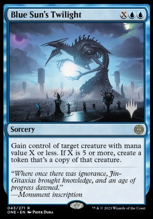 Blue Sun's Twilight (Promo Pack) [Phyrexia: All Will Be One Promos] | Card Citadel