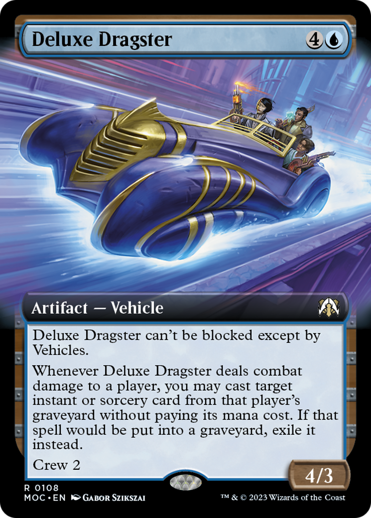 Deluxe Dragster (Extended Art) [March of the Machine Commander] | Card Citadel