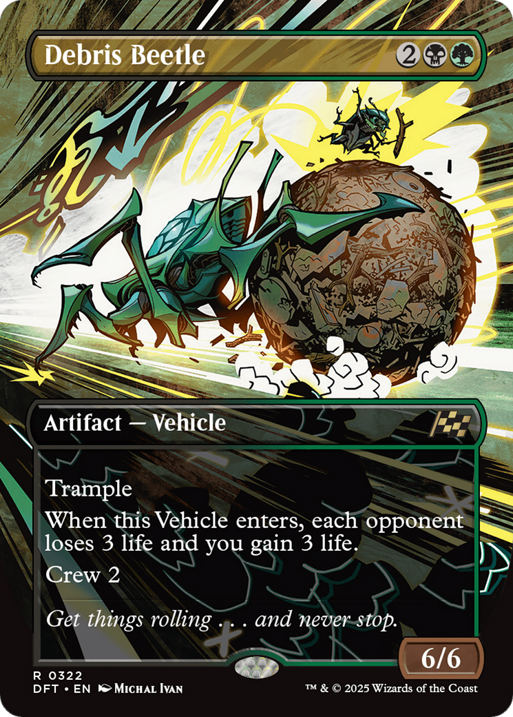 Debris Beetle (Borderless) [Aetherdrift] | Card Citadel