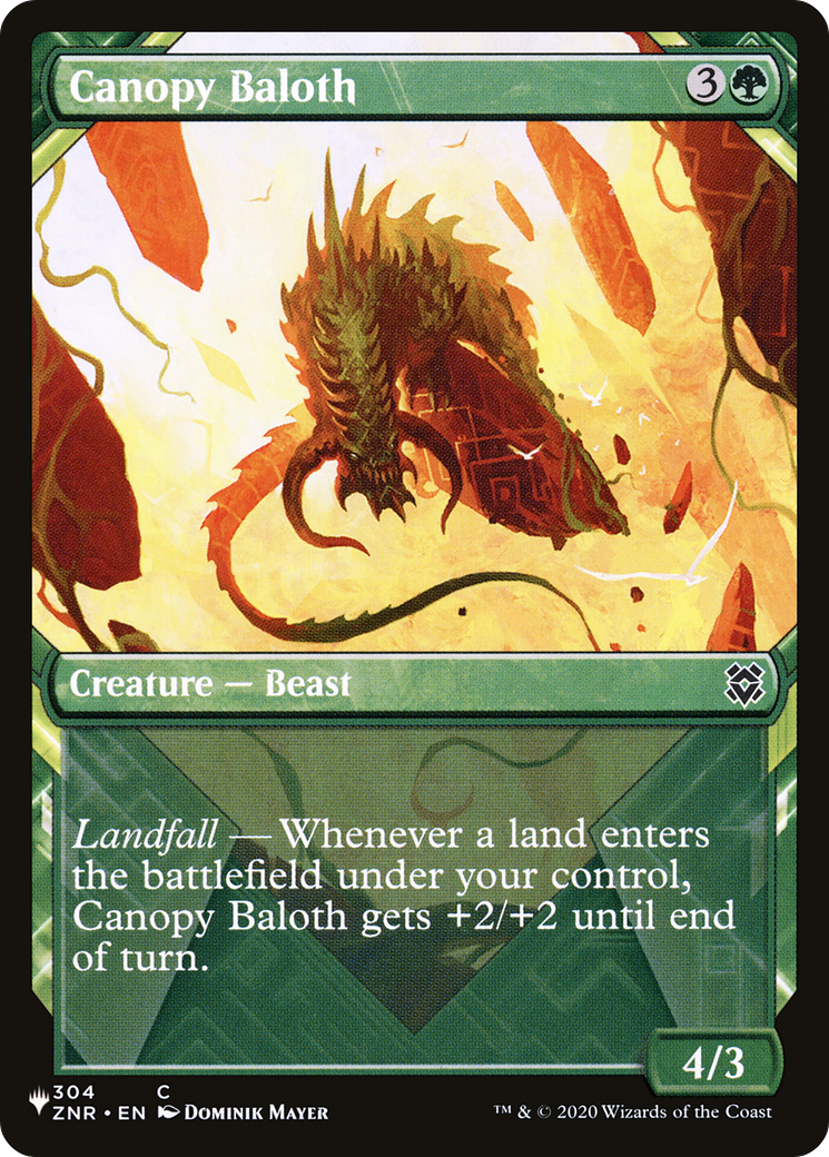 Canopy Baloth (Showcase) [The List] | Card Citadel
