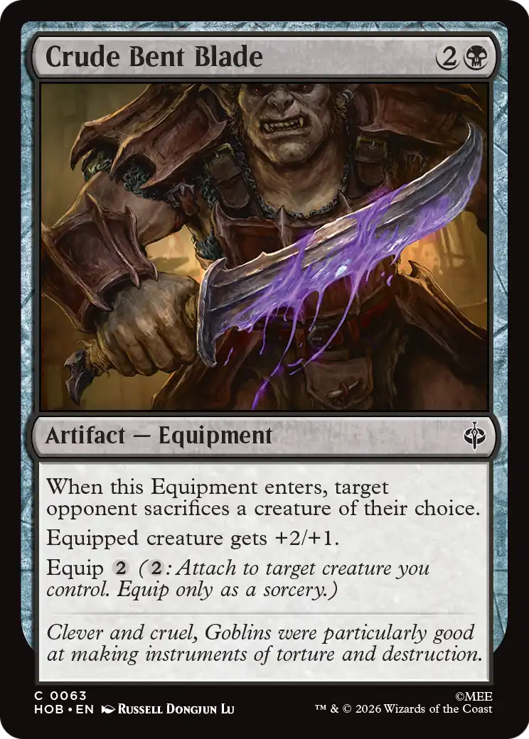 Crude Bent Blade [The Hobbit] | Card Citadel