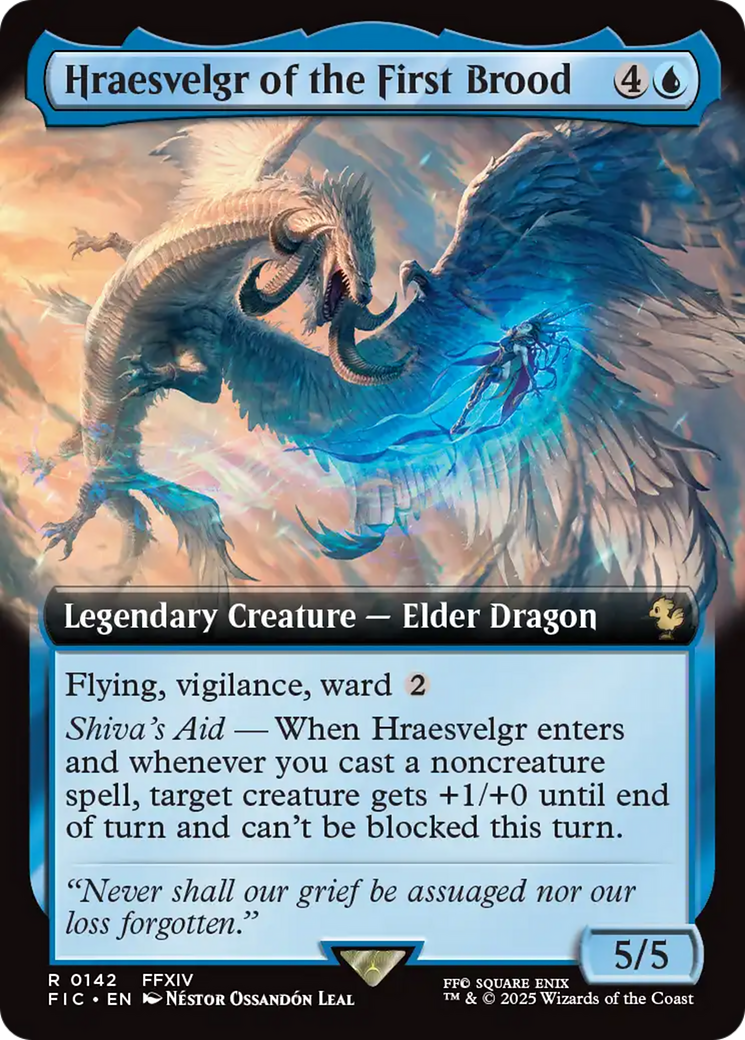 Hraesvelgr of the First Brood (Extended Art) [FINAL FANTASY Commander] | Card Citadel