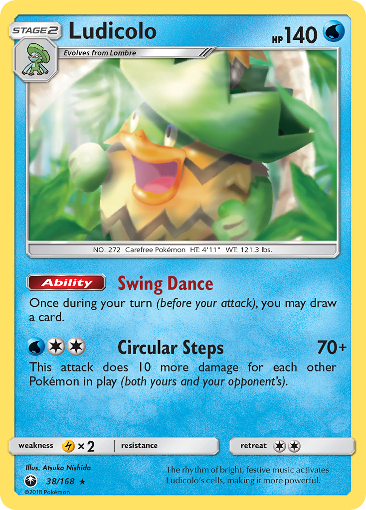 Ludicolo (38/168) [Sun & Moon: Celestial Storm] | Card Citadel