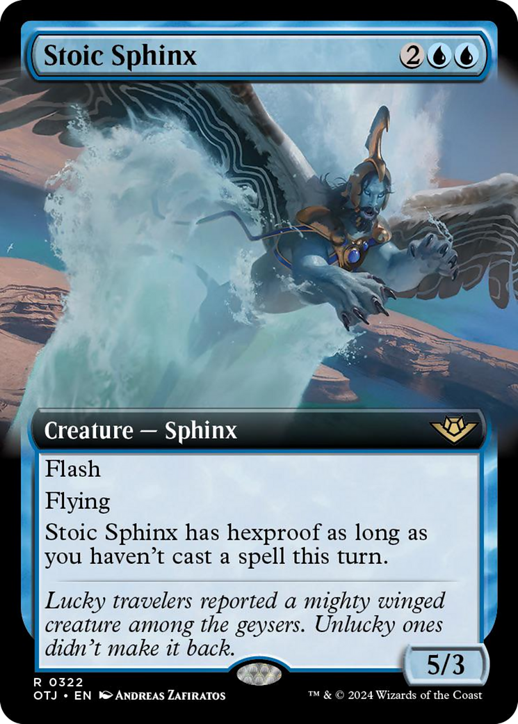 Stoic Sphinx (Extended Art) [Outlaws of Thunder Junction] | Card Citadel