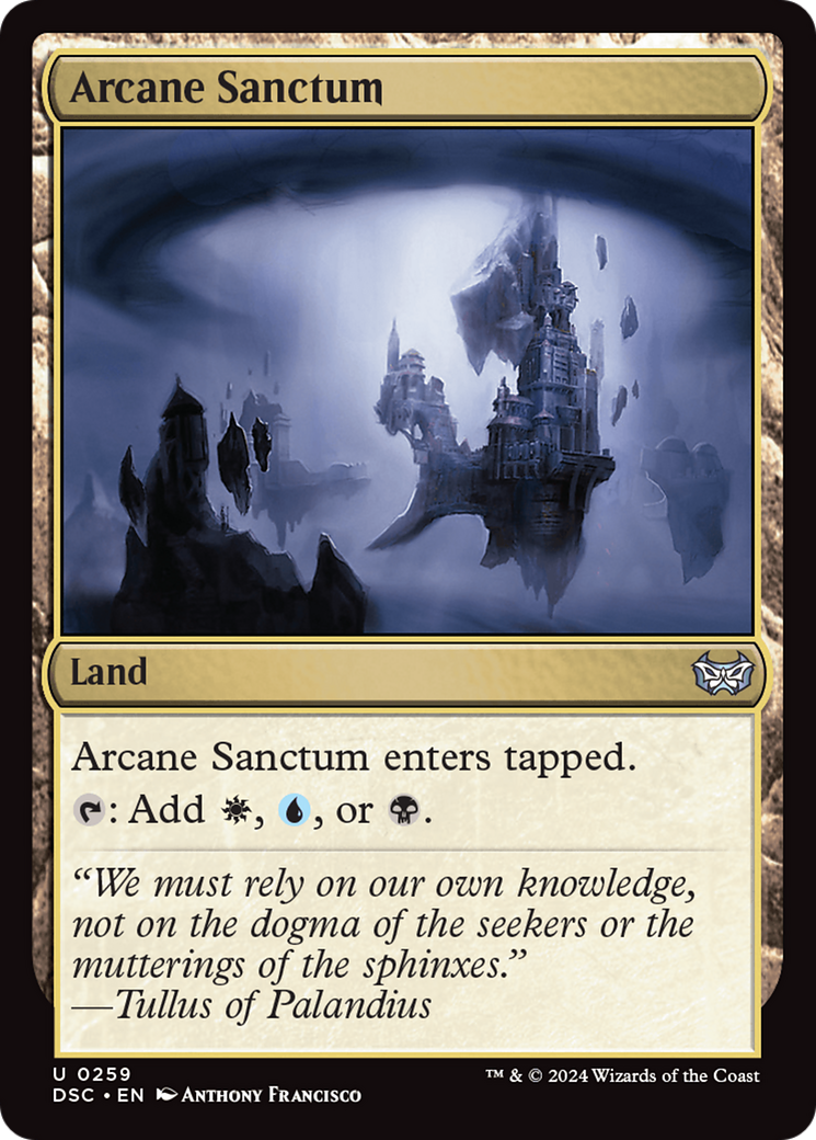 Arcane Sanctum [Duskmourn: House of Horror Commander] | Card Citadel