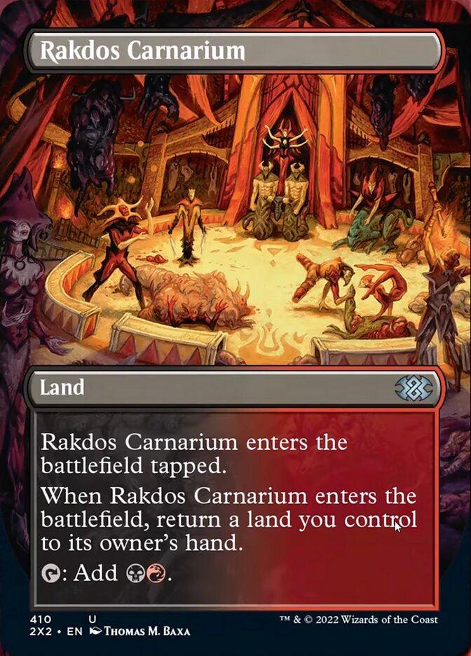 Rakdos Carnarium (Borderless Alternate Art) [Double Masters 2022] | Card Citadel