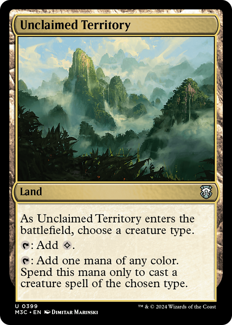 Unclaimed Territory (Ripple Foil) [Modern Horizons 3 Commander] | Card Citadel