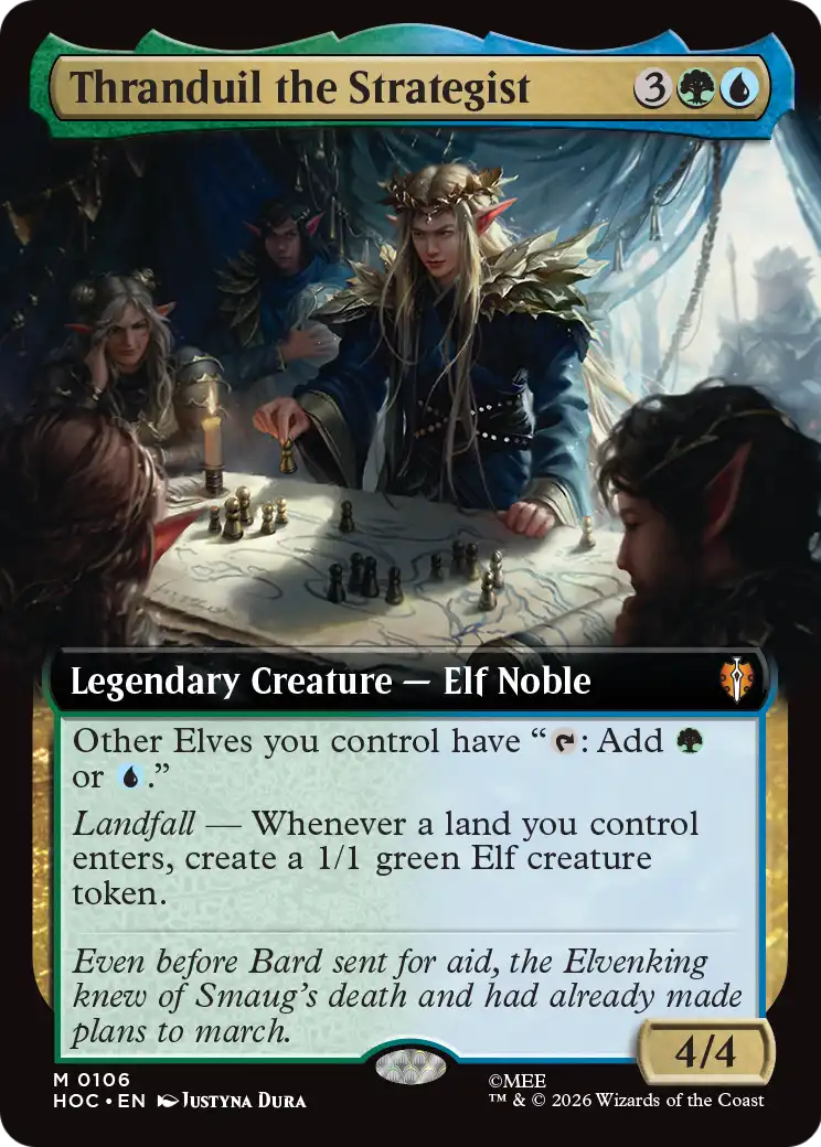 Thranduil the Strategist (Extended Art) [The Hobbit: Eternal-Legal] | Card Citadel