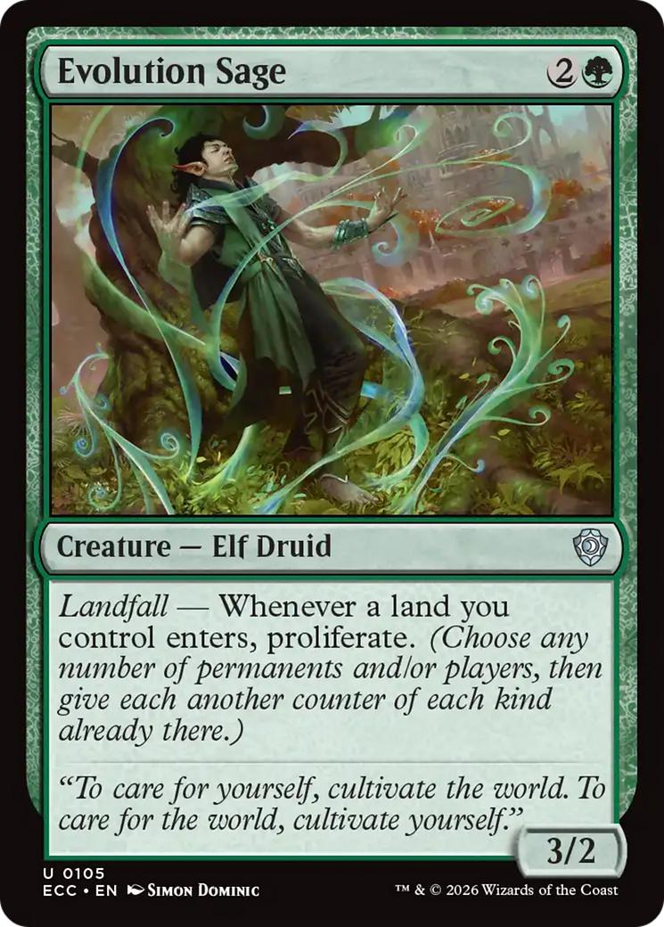 Evolution Sage [Lorwyn Eclipsed Commander] | Card Citadel