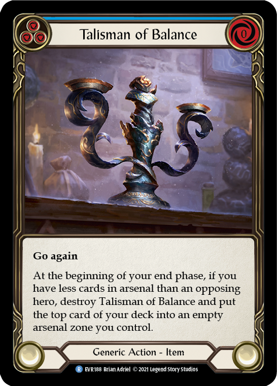 Talisman of Balance [EVR188] (Everfest)  1st Edition Cold Foil | Card Citadel