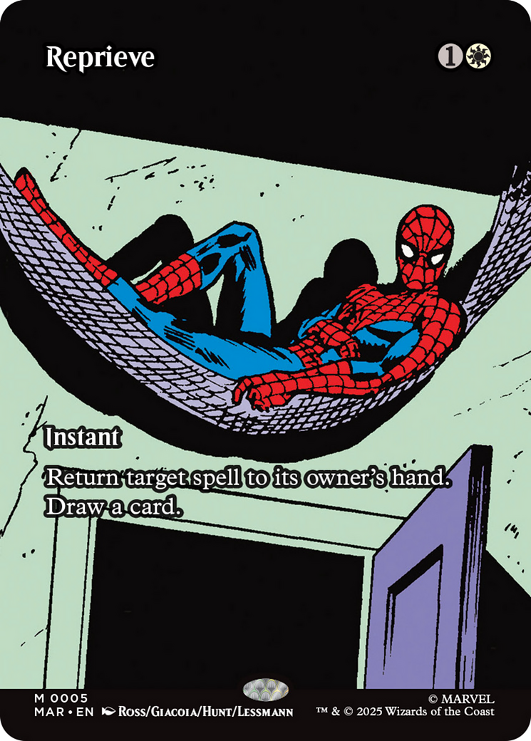 Reprieve (Borderless) [Marvel's Spider-Man: Eternal-Legal] | Card Citadel