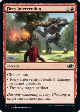 Fiery Intervention [Jumpstart 2022] | Card Citadel
