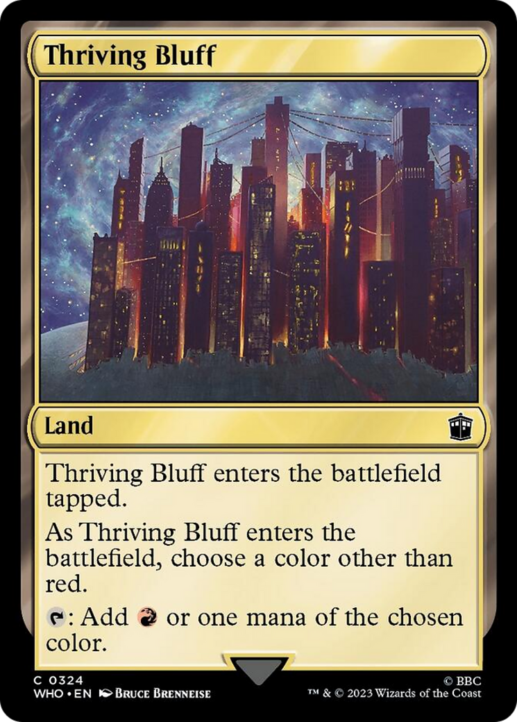 Thriving Bluff [Doctor Who] | Card Citadel