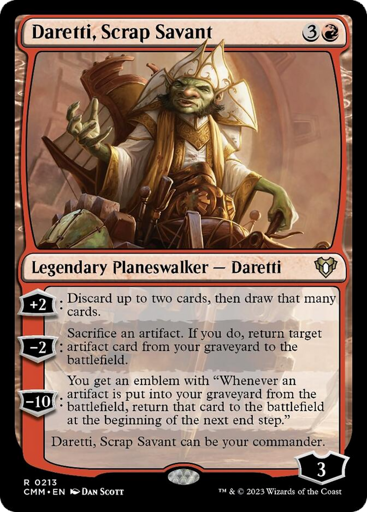 Daretti, Scrap Savant [Commander Masters] | Card Citadel