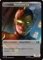 Shapeshifter (018) // Villain (025) Double-Sided Token (Surge Foil) [Marvel Super Heroes Commander Tokens] | Card Citadel