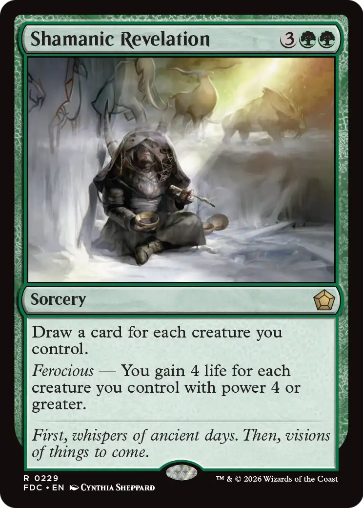 Shamanic Revelation [Foundations Commander] | Card Citadel