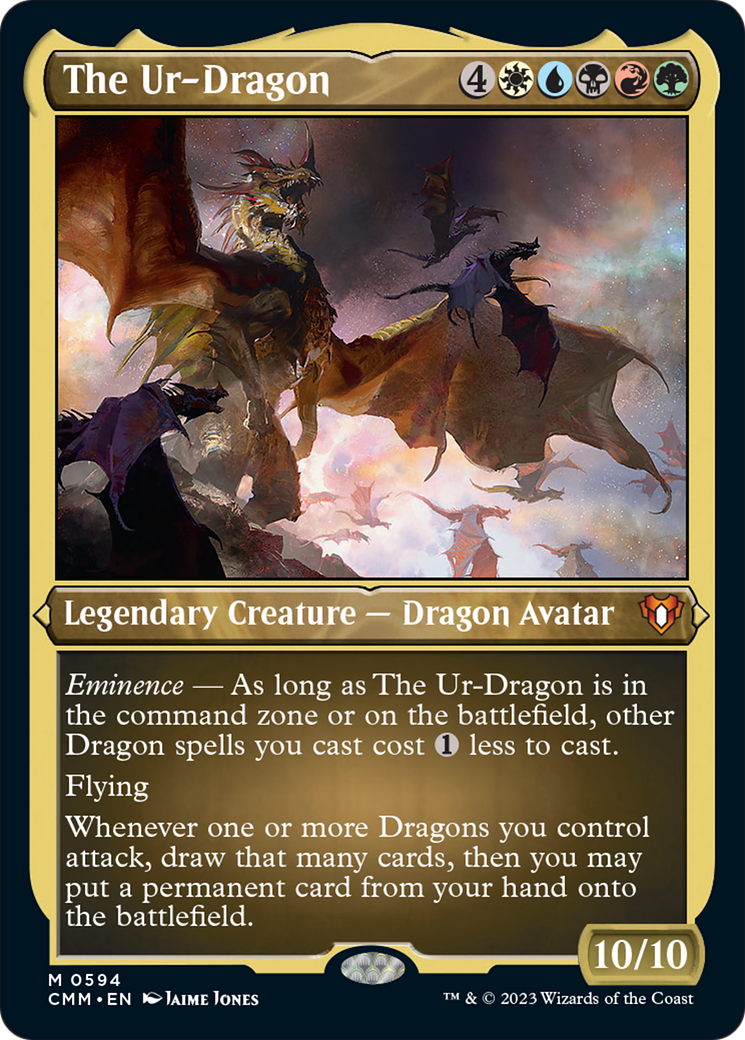 The Ur-Dragon (Foil Etched) [Commander Masters] | Card Citadel