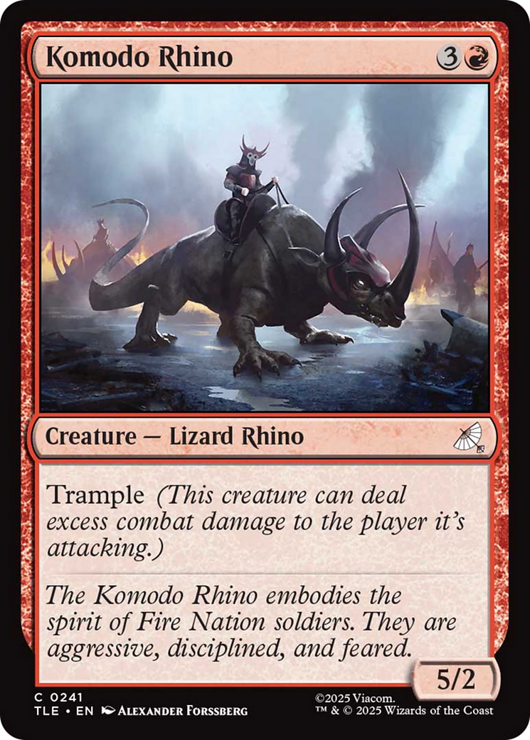 Komodo Rhino [Avatar: The Last Airbender: Eternal-Legal] | Card Citadel