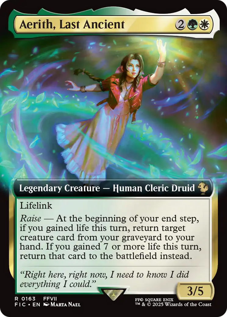 Aerith, Last Ancient (Extended Art) [FINAL FANTASY Commander] | Card Citadel