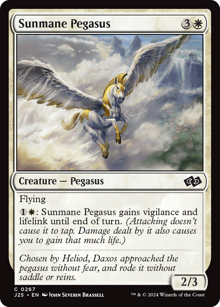 Sunmane Pegasus [Foundations Jumpstart] | Card Citadel