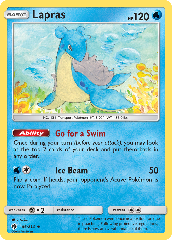 Lapras (56/214) [Sun & Moon: Lost Thunder] | Card Citadel