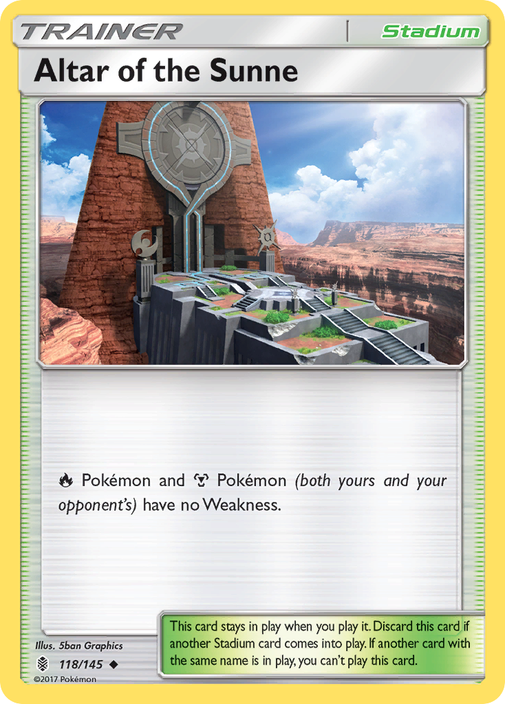 Altar of the Sunne (118/145) [Sun & Moon: Guardians Rising] | Card Citadel