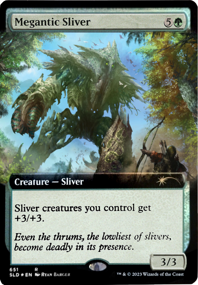 Megantic Sliver (Extended Art) [Secret Lair Drop Promos] | Card Citadel