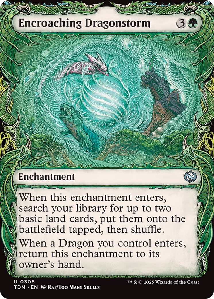 Encroaching Dragonstorm (Showcase) [Tarkir: Dragonstorm] | Card Citadel