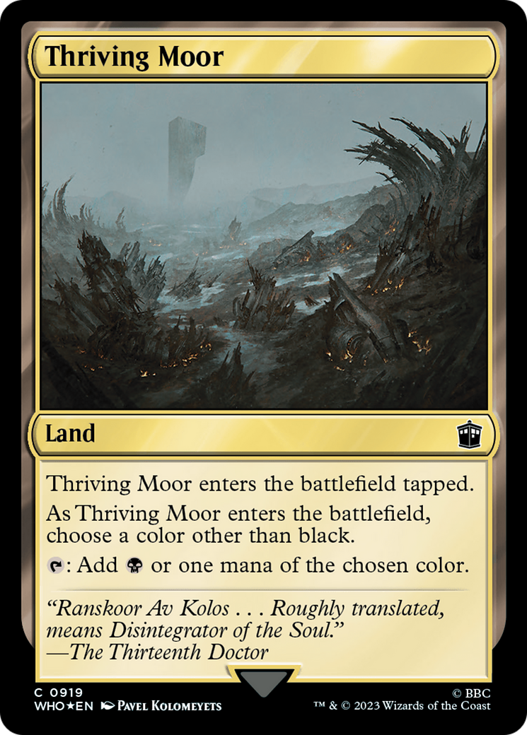 Thriving Moor (Surge Foil) [Doctor Who] | Card Citadel