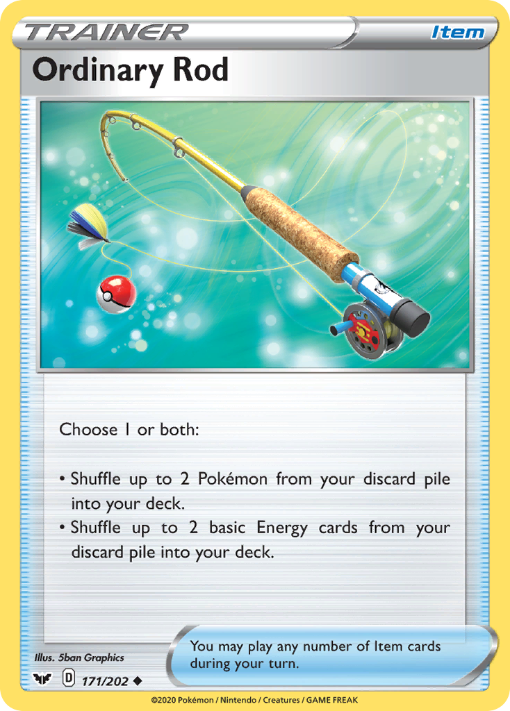Ordinary Rod (171/202) [Sword & Shield: Base Set] | Card Citadel