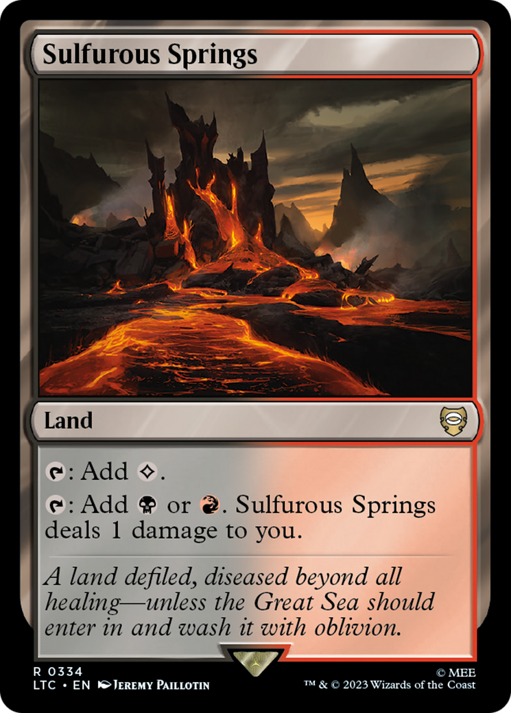 Sulfurous Springs [The Lord of the Rings: Tales of Middle-Earth Commander] | Card Citadel