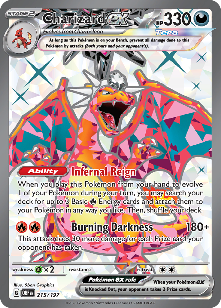 Charizard ex (215/197) [Scarlet & Violet: Obsidian Flames] | Card Citadel