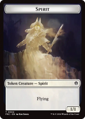 Goblin // Spirit Double-Sided Token [Reality Fracture Commander Tokens] | Card Citadel