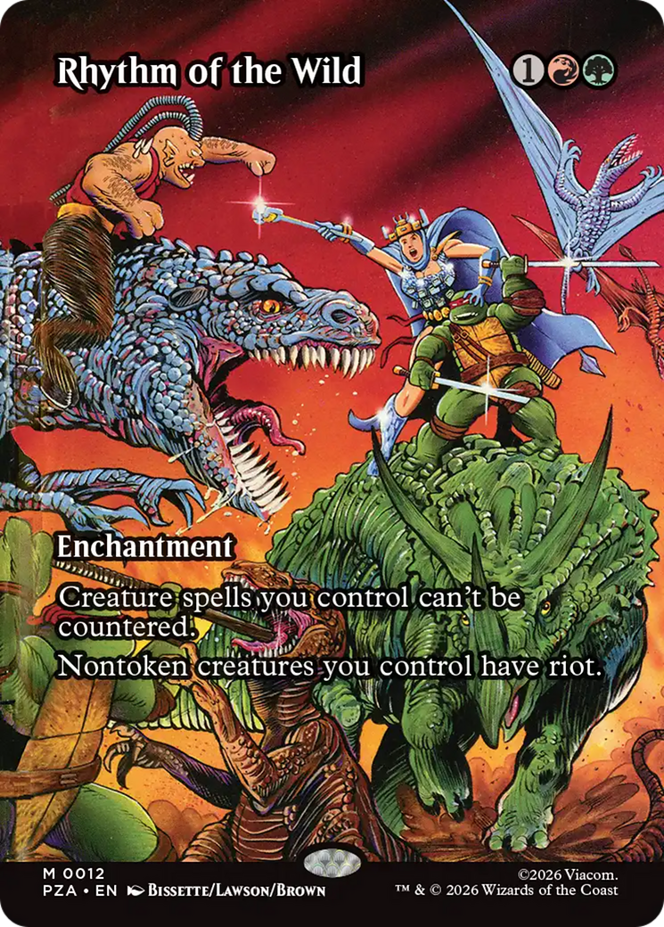 Rhythm of the Wild (Borderless) [Teenage Mutant Ninja Turtles Eternal-Legal] | Card Citadel