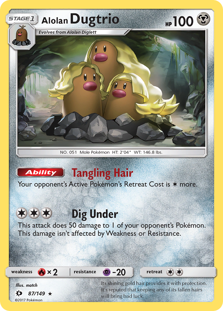 Alolan Dugtrio (87/149) [Sun & Moon: Base Set] | Card Citadel