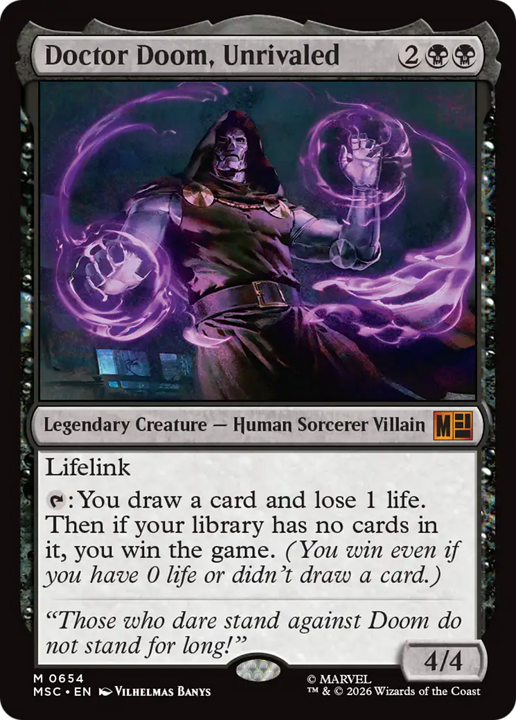 Doctor Doom, Unrivaled [Marvel Super Heroes Commander] | Card Citadel