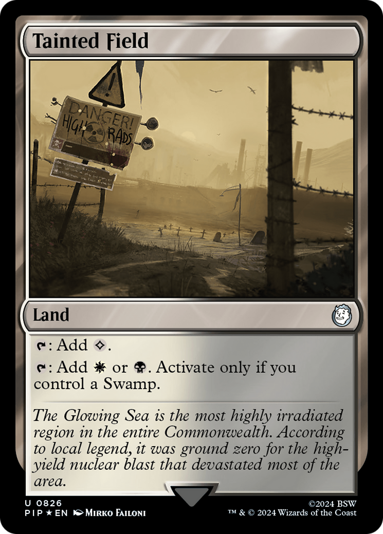 Tainted Field (Surge Foil) [Fallout] | Card Citadel