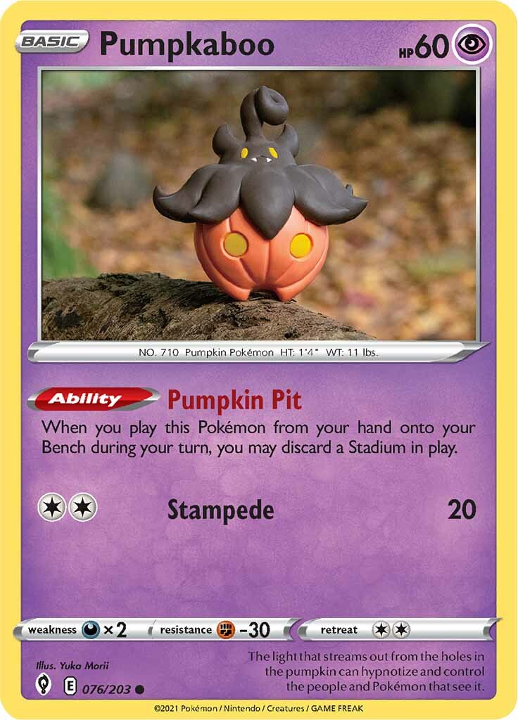 Pumpkaboo (076/203) [Sword & Shield: Evolving Skies] | Card Citadel