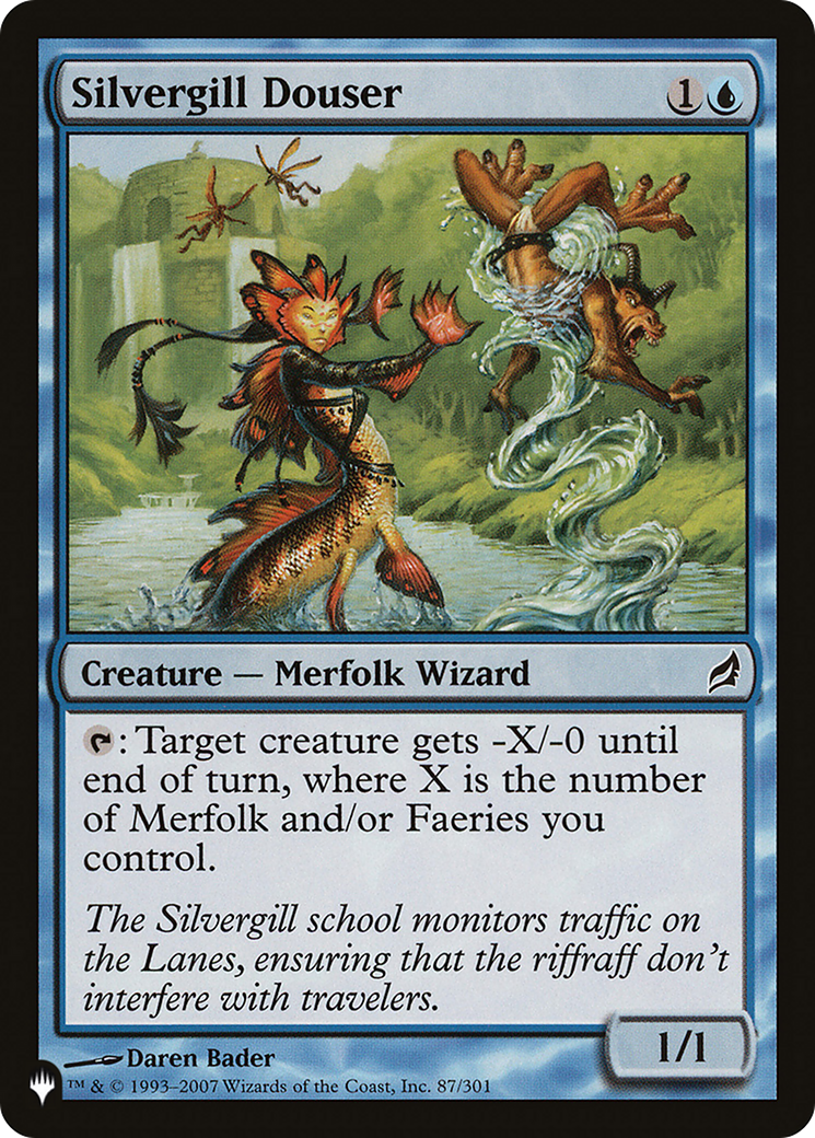 Silvergill Douser [The List Reprints] | Card Citadel