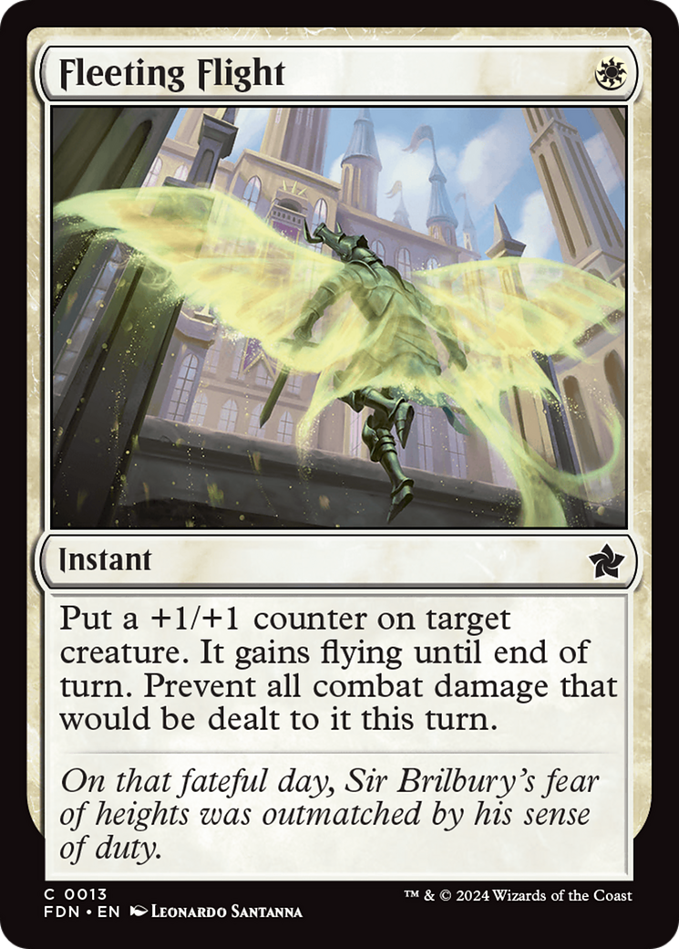 Fleeting Flight [Foundations] | Card Citadel