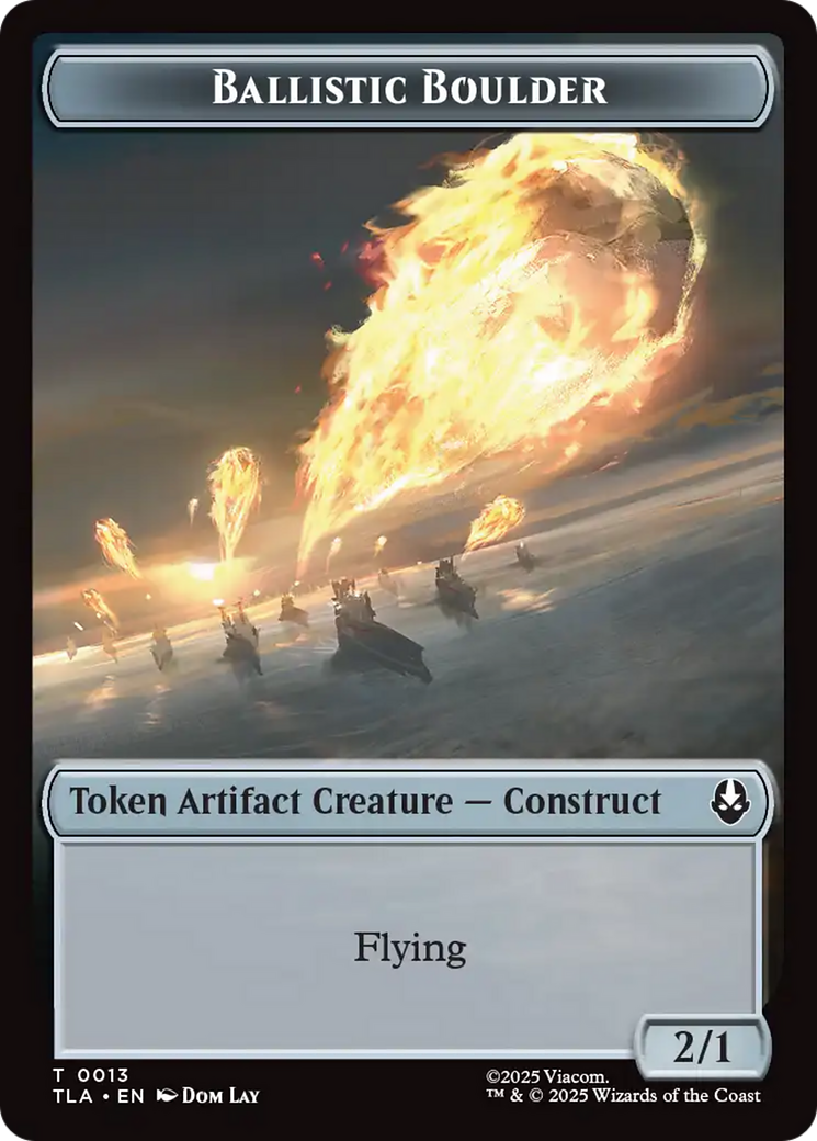 Ballistic Boulder // Food (0019) Double-Sided Token [Avatar: The Last Airbender Tokens] | Card Citadel