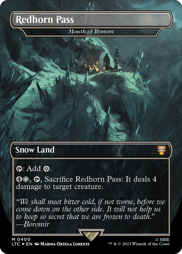 Redhorn Pass - Mouth of Ronom (Surge Foil Realms and Relics) [The Lord of the Rings: Tales of Middle-Earth Commander] | Card Citadel