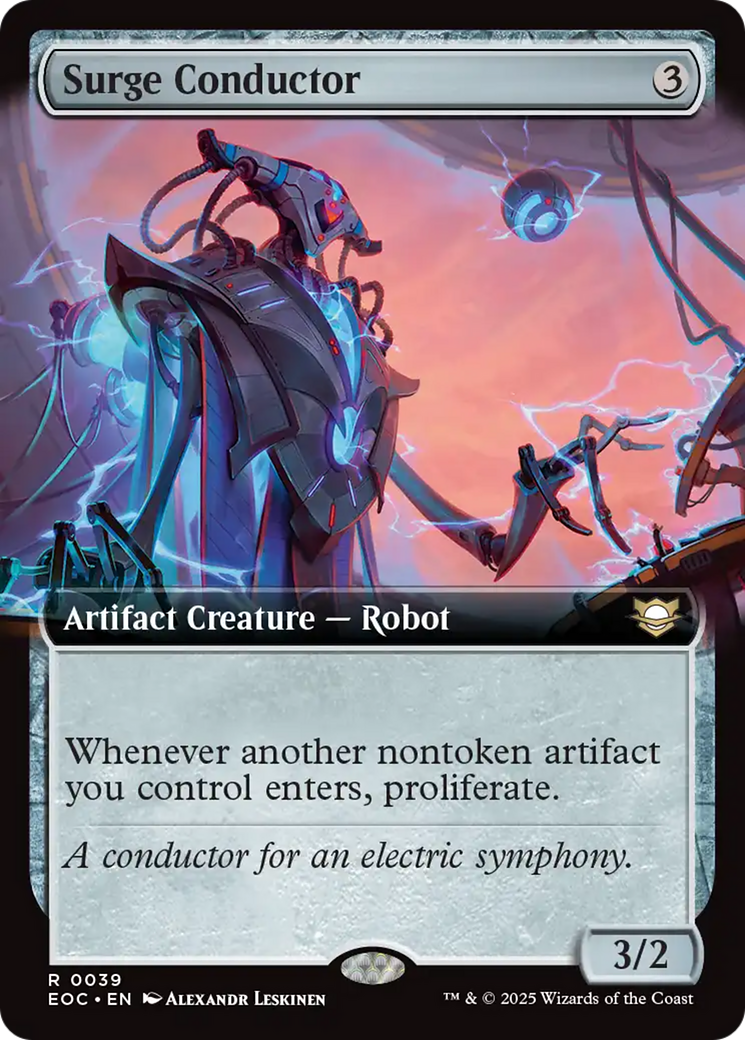 Surge Conductor (Extended Art) [Edge of Eternities Commander] | Card Citadel