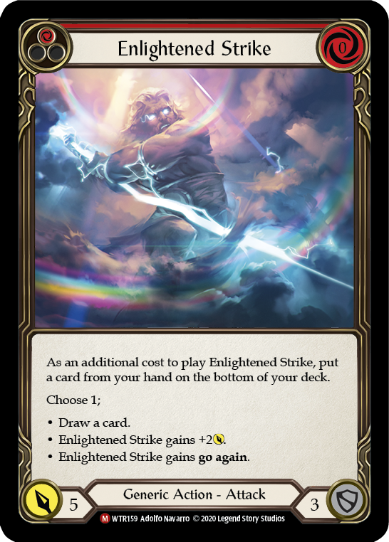 Enlightened Strike [U-WTR159] (Welcome to Rathe Unlimited)  Unlimited Rainbow Foil | Card Citadel