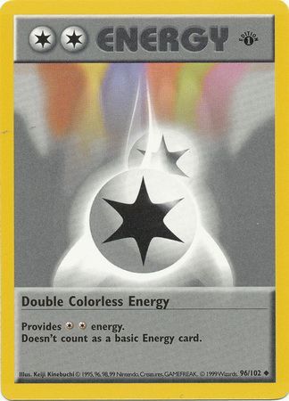 Double Colorless Energy (96/102) (Shadowless) [Base Set 1st Edition] | Card Citadel