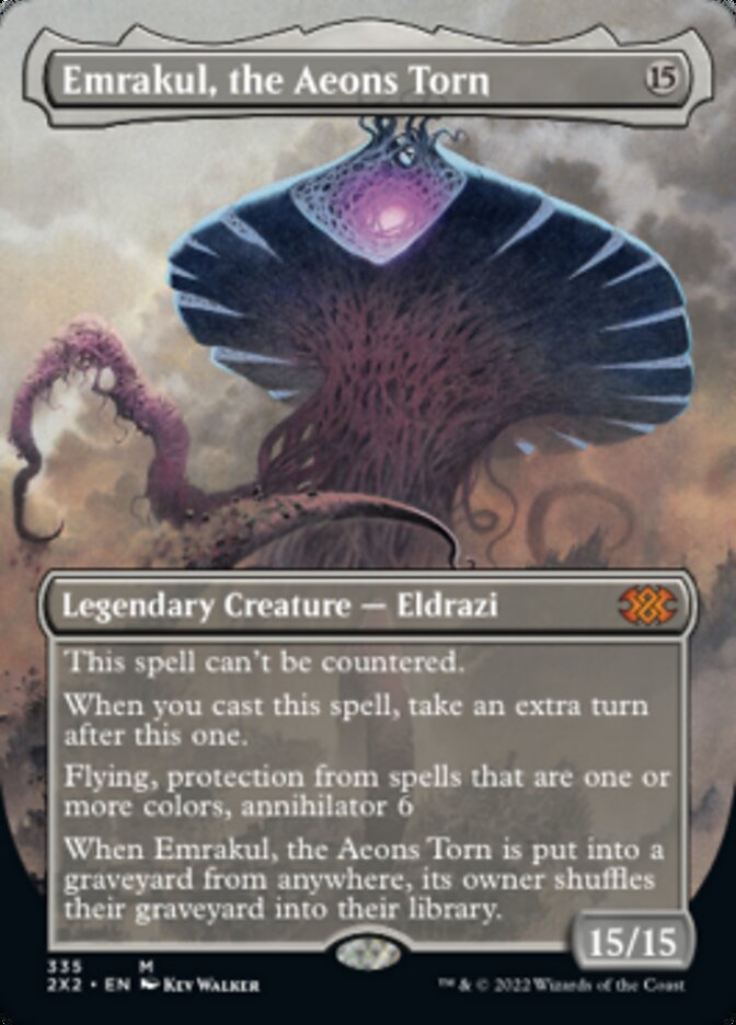 Emrakul, the Aeons Torn (Borderless Alternate Art) [Double Masters 2022] | Card Citadel