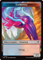 Elemental (0002) // Treasure Double-Sided Token [Secrets of Strixhaven Tokens] | Card Citadel