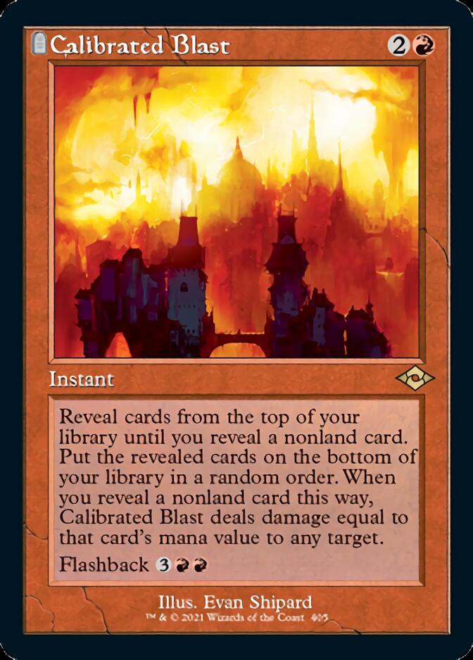 Calibrated Blast (Retro Foil Etched) [Modern Horizons 2] | Card Citadel