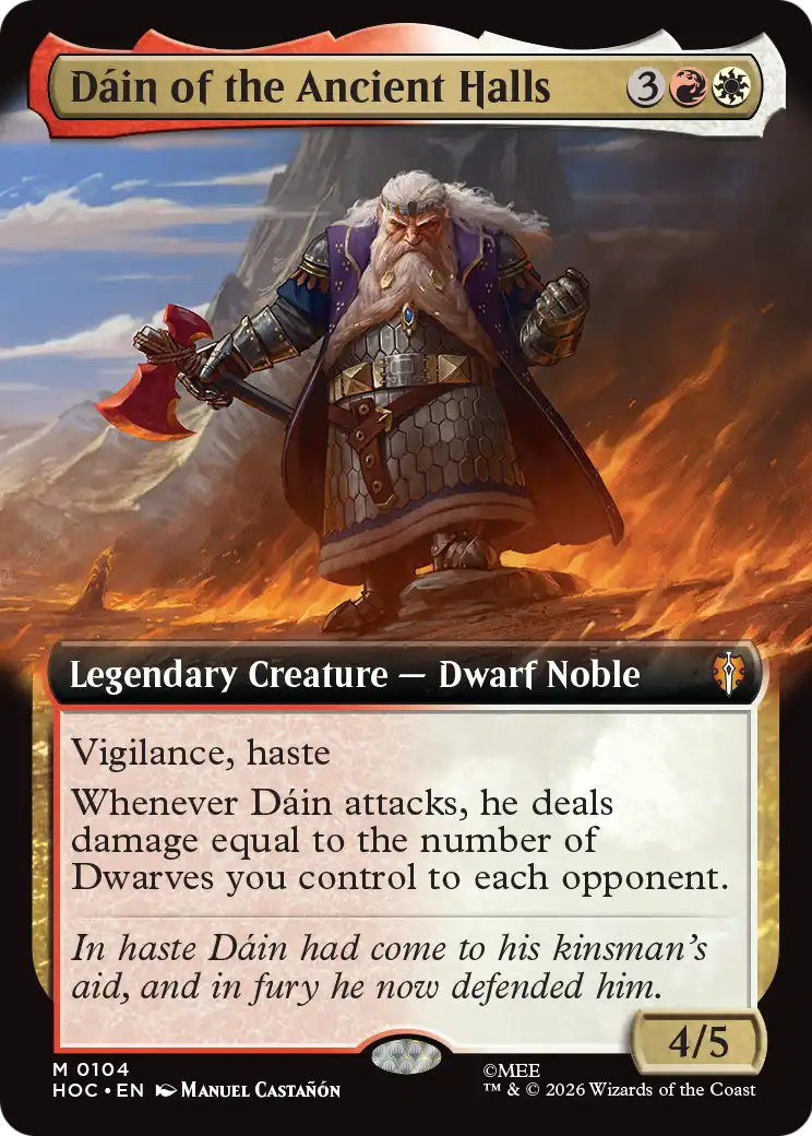 Dain of the Ancient Halls (Extended Art) [The Hobbit: Eternal-Legal] | Card Citadel